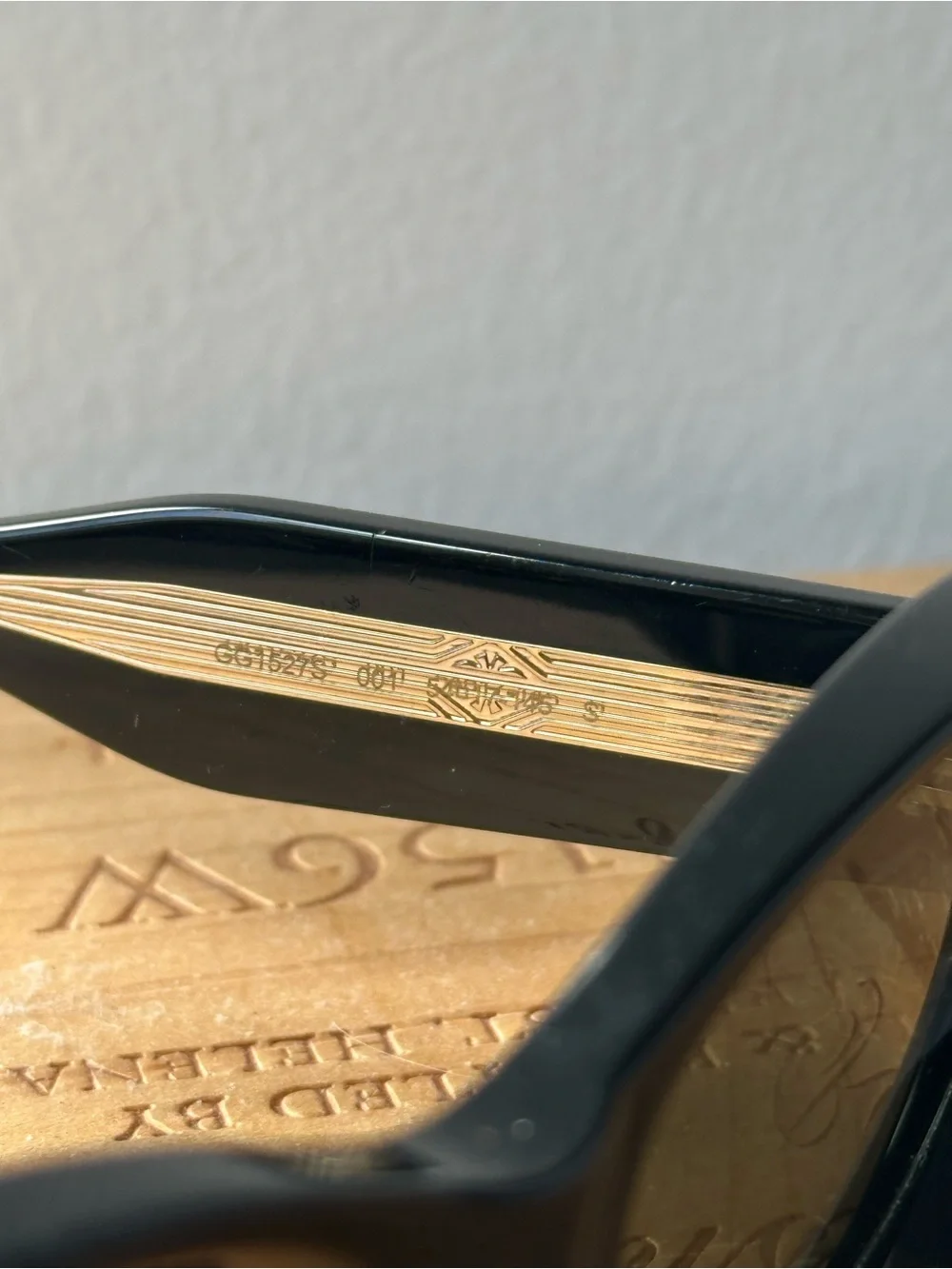 Gucci Black Oval Sunglasses with Dark Lenses GG1527S